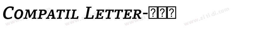 Compatil Letter字体转换